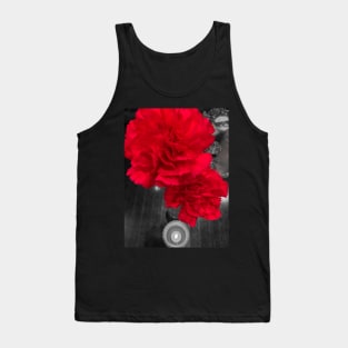 Red Flower Tank Top